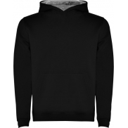 Urban dziecięca bluza z kapturem 280 g/m², 3/4, czarny, szary