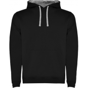 Urban dziecięca bluza z kapturem 280 g/m², 11/12, czarny, szary