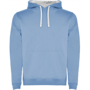 Urban dziecięca bluza z kapturem 280 g/m², 7/8, niebieski, biały