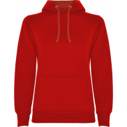 Urban damska bluza z kapturem 280 g/m², 2xl, czerwony