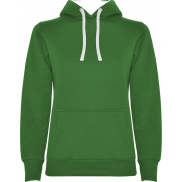 Urban damska bluza z kapturem 280 g/m², 2xl, zielony, biały