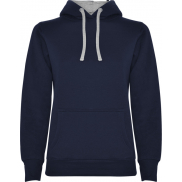 Urban damska bluza z kapturem 280 g/m², 2xl, niebieski, szary