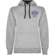 Urban damska bluza z kapturem 280 g/m², 2xl, szary, czarny