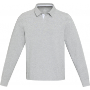 Clyde bluza polo do rugby unisex, l, szary