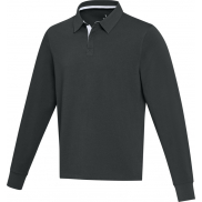 Clyde bluza polo do rugby unisex, 3xl, czarny