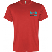 Slam sportowa koszulka męska z krótkim rękawem 100 g/m², 3xl, czerwony