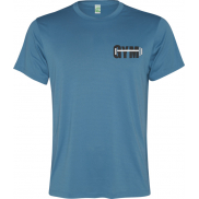 Slam sportowa koszulka męska z krótkim rękawem 100 g/m², 3xl, niebieski