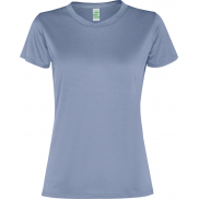 Damski t-shirt z krótkim rękawem Slam 100 g/m², xl, niebieski