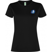 Damski t-shirt z krótkim rękawem Slam 100 g/m², xl, czarny