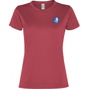 Damski t-shirt z krótkim rękawem Slam 100 g/m², s, czerwony