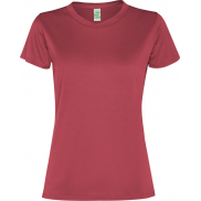 Damski t-shirt z krótkim rękawem Slam 100 g/m², l, czerwony