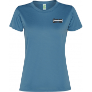 Damski t-shirt z krótkim rękawem Slam 100 g/m², m, niebieski
