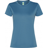 Damski t-shirt z krótkim rękawem Slam 100 g/m², 2xl, niebieski