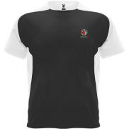 Bugatti sportowa koszulka unisex z krótkim rękawem, 2xl, czarny, biały