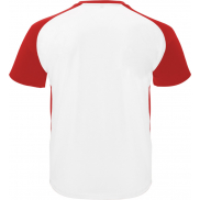 Bugatti sportowa koszulka unisex z krótkim rękawem, xl, biały, czerwony