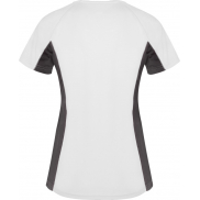 Shanghai sportowa koszulka damska z krótkim rękawem 140 g/m², l, biały, szary