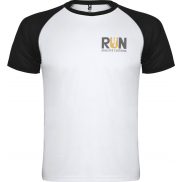 Indianapolis sportowa koszulka unisex z krótkim rękawem 140 g/m², l, biały, czarny