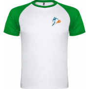 Indianapolis sportowa koszulka unisex z krótkim rękawem 140 g/m², s, biały, zielony