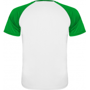 Indianapolis sportowa koszulka unisex z krótkim rękawem 140 g/m², l, biały, zielony