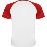 Indianapolis sportowa koszulka unisex z krótkim rękawem 140 g/m², xl, biały, czerwony