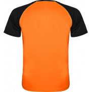 Indianapolis sportowa koszulka unisex z krótkim rękawem 140 g/m², s, pomarańczowy, czarny