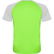Indianapolis sportowa koszulka unisex z krótkim rękawem 140 g/m², s, zielony, biały