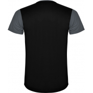 Detroit sportowa koszulka unisex z krótkim rękawem 130 g/m², s, szary, czarny