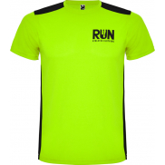 Detroit sportowa koszulka unisex z krótkim rękawem 130 g/m², l, zielony, czarny