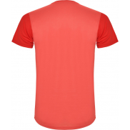 Detroit sportowa koszulka unisex z krótkim rękawem 130 g/m², l, czerwony