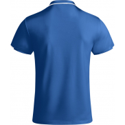 Tamil sportowa koszulka męska polo z krótkim rękawem 150 g/m², 3xl, niebieski, biały