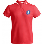 Tamil sportowa koszulka męska polo z krótkim rękawem 150 g/m², 2xl, czerwony, biały