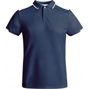 Tamil sportowa koszulka męska polo z krótkim rękawem 150 g/m², 3xl, niebieski, biały