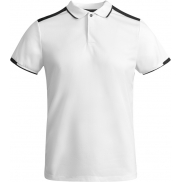 Tamil sportowa koszulka dziecięca polo z krótkim rękawem 150 g/m², 8, biały, czarny