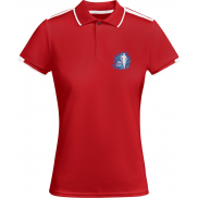 Tamil sportowa koszulka damska polo z krótkim rękawem 150 g/m², xl, czerwony, biały