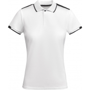 Tamil sportowa koszulka damska polo z krótkim rękawem 150 g/m², m, biały, czarny