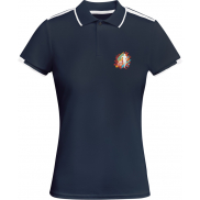 Tamil sportowa koszulka damska polo z krótkim rękawem 150 g/m², m, niebieski, biały