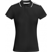 Tamil sportowa koszulka damska polo z krótkim rękawem 150 g/m², s, czarny, biały