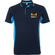 Montmelo koszulka polo unisex z krótkim rękawem 150 g/m², m, niebieski