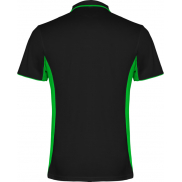 Montmelo koszulka polo unisex z krótkim rękawem 150 g/m², 2xl, czarny, zielony