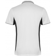 Montmelo koszulka polo unisex z krótkim rękawem 150 g/m², l, biały, czarny