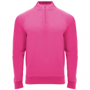 Epiro bluza unisex z długim rękawem i zamkiem błyskawicznym 1/4 200 g/m², s, różowy