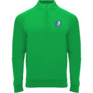 Epiro bluza unisex z długim rękawem i zamkiem błyskawicznym 1/4 200 g/m², m, zielony
