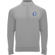 Epiro bluza unisex z długim rękawem i zamkiem błyskawicznym 1/4 200 g/m², m, szary