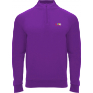 Epiro dziecięca bluza z długim rękawem i zamkiem błyskawicznym 1/4 200 g/m², 6, fioletowy