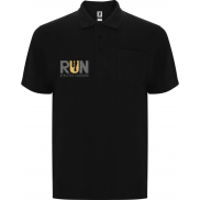 Centauro Premium koszulka polo unisex z krótkim rękawem 220 g/m², s, czarny