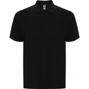 Centauro Premium koszulka polo unisex z krótkim rękawem 220 g/m², l, czarny