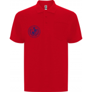 Centauro Premium koszulka polo unisex z krótkim rękawem 220 g/m², m, czerwony