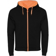 Fuji bluza unisex, xl, czarny, pomarańczowy