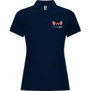Pegaso Premium koszulka damska polo z krótkim rękawem 220 g/m², xl, niebieski