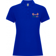 Pegaso Premium koszulka damska polo z krótkim rękawem 220 g/m², xl, niebieski